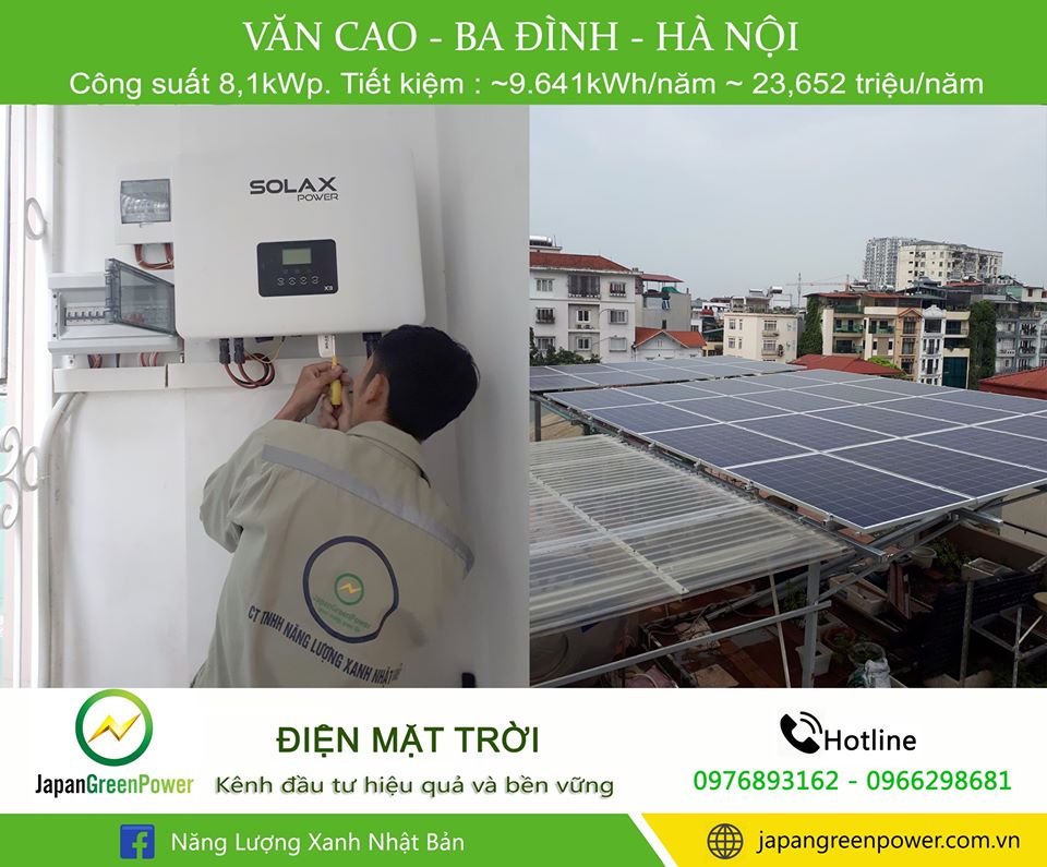 Điện mặt trời tại Hà Nội - đồng hành cùng chiến lực điện quốc gia