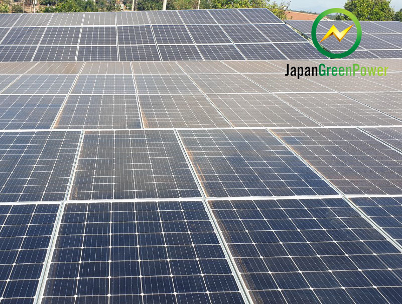 Công trình lắp đặt hệ thống điện năng lượng mặt trời do Năng lượng xanh Nhật Bản thực hiện