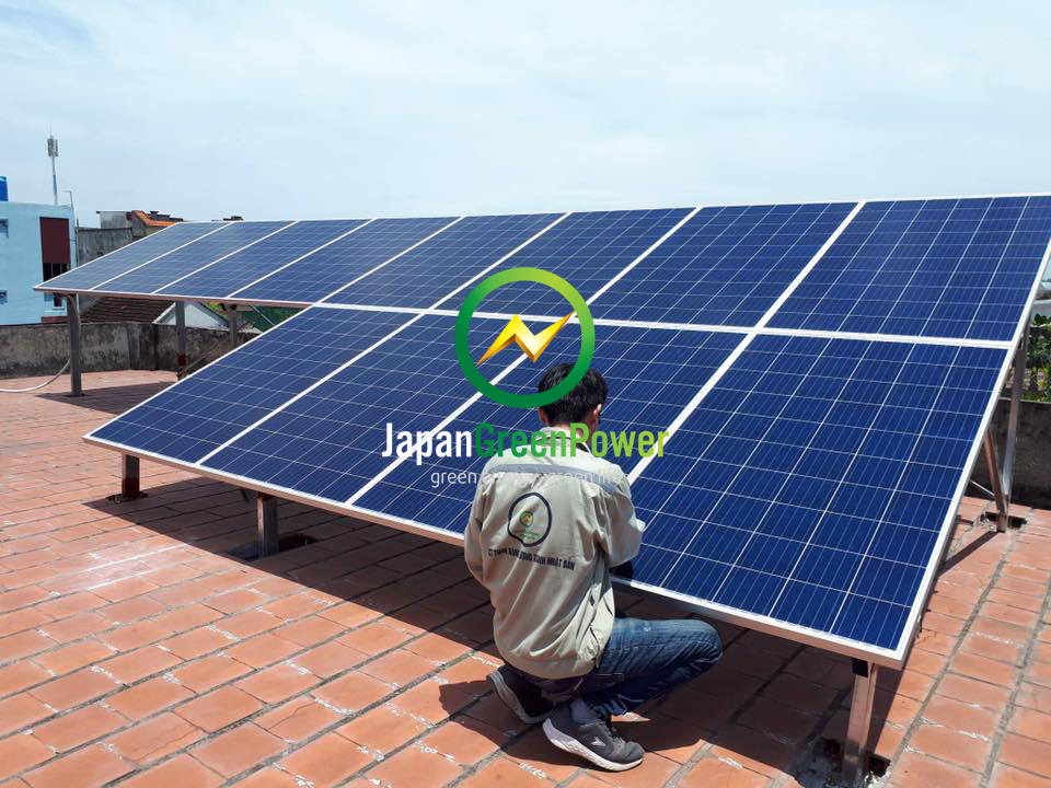 ĐIỆN NĂNG LƯỢNG MẶT TRỜI 4KWP TẠI THÁI BÌNH