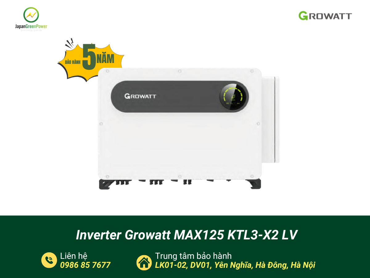 Inverter Growatt MAX125 KTL3-X2 LV