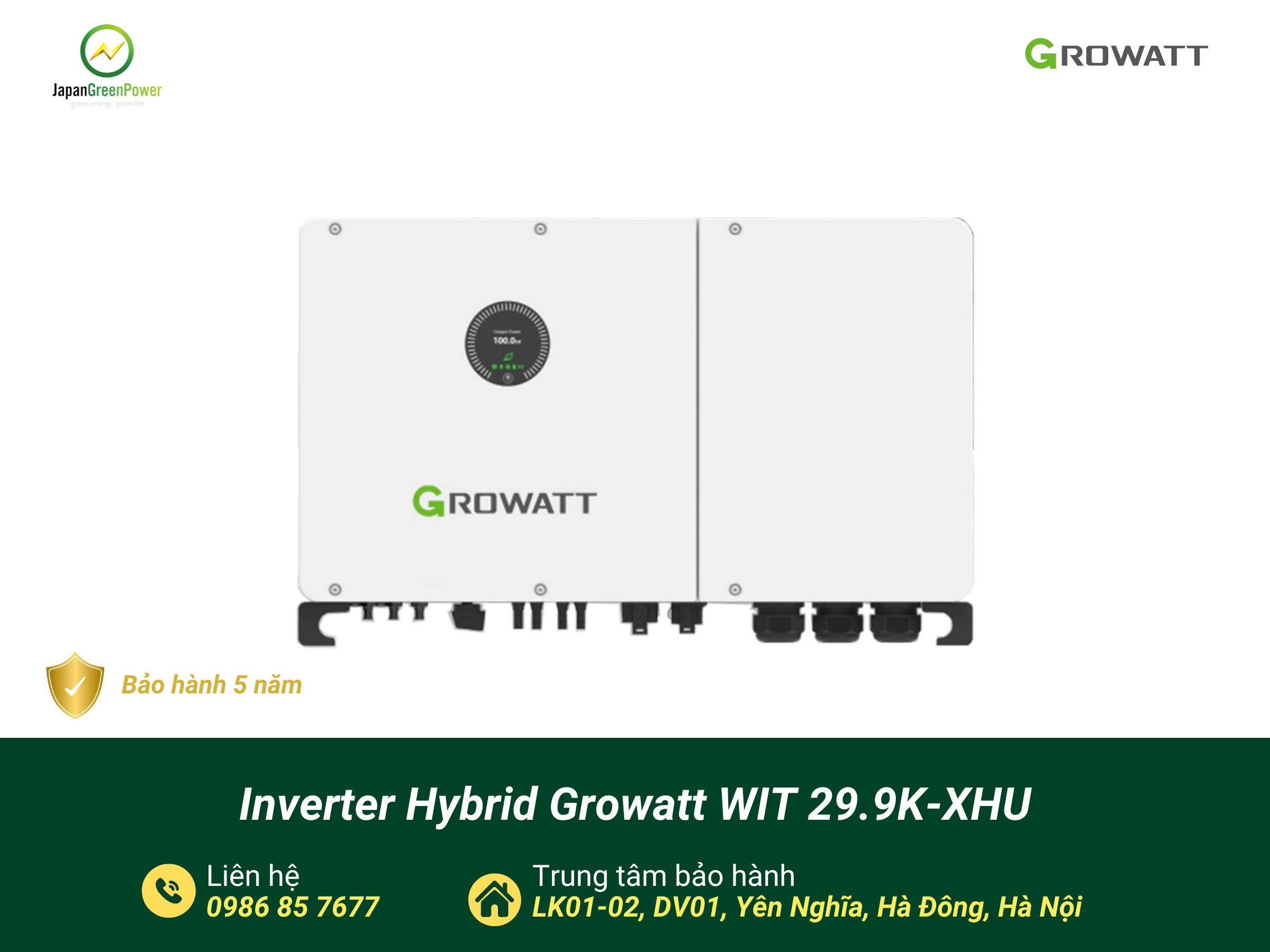 Inverter Hybrid Growatt WIT 29.9K-XHU