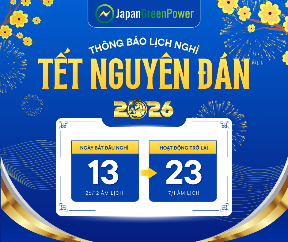 Thông báo lịch nghỉ Tết Nguyên Đán JGP 2026