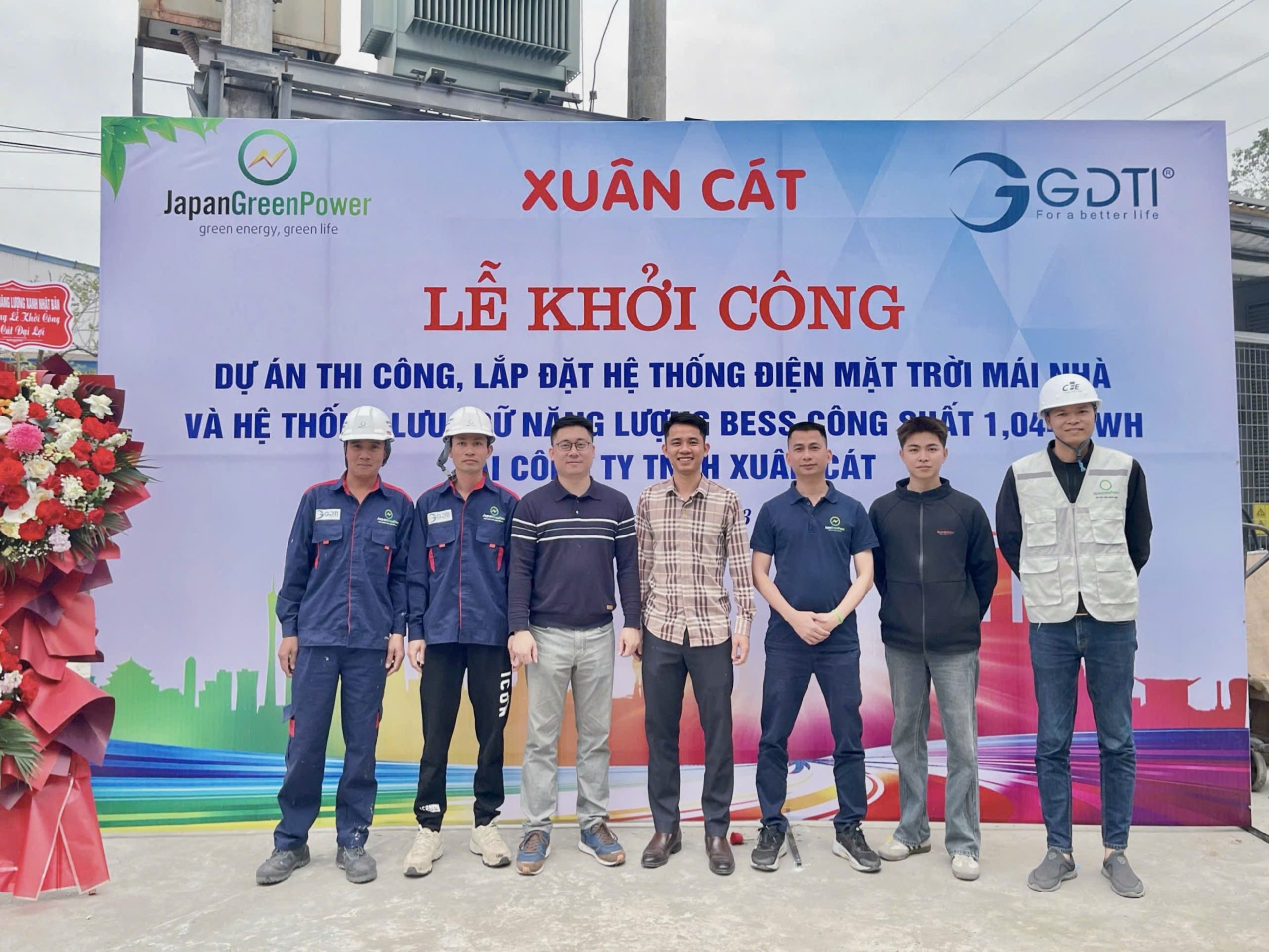Dự án điện mặt trời Xuân Cát (Hưng Yên): Khởi công hệ thống năng lượng mặt trời và lưu trữ 1,044 MWh