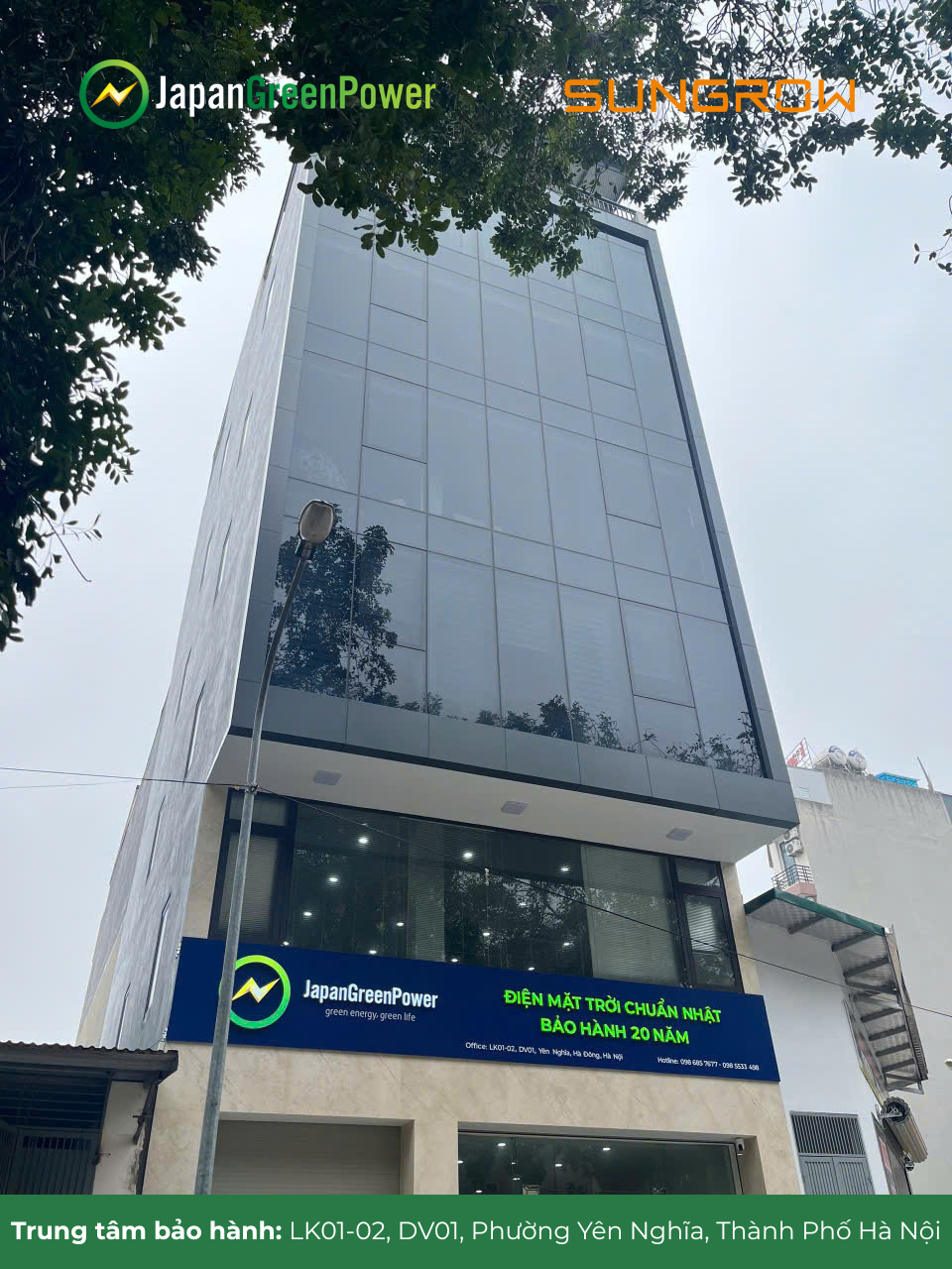 JGP nhà phân phối cấp 1 và trung tâm bảo hành Sungrow tại Việt Nam