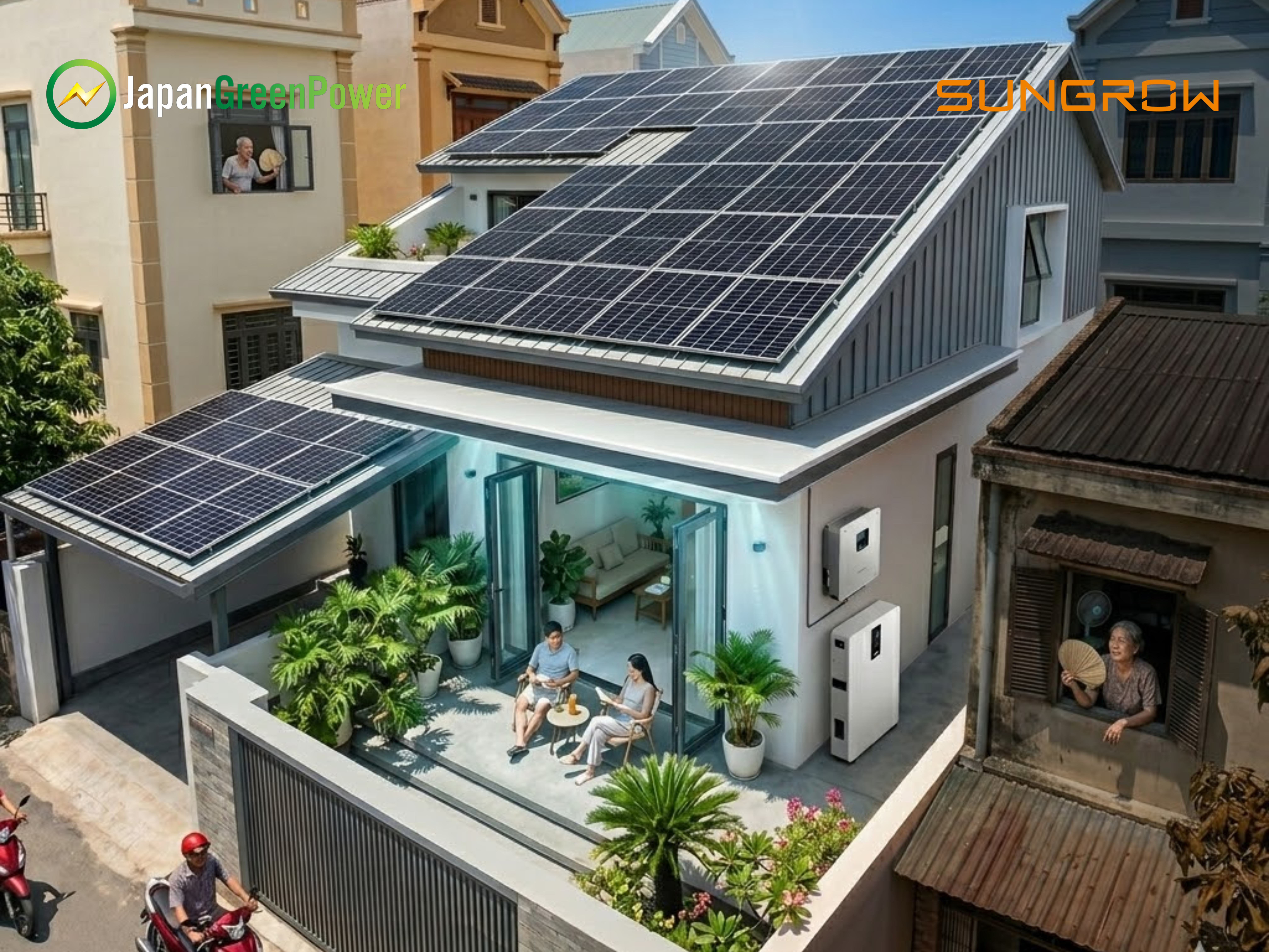 Biến tần Sungrow 1 pha điện áp thấp tổng quan dòng hybrid dân dụng từ 5kW đến 12kW